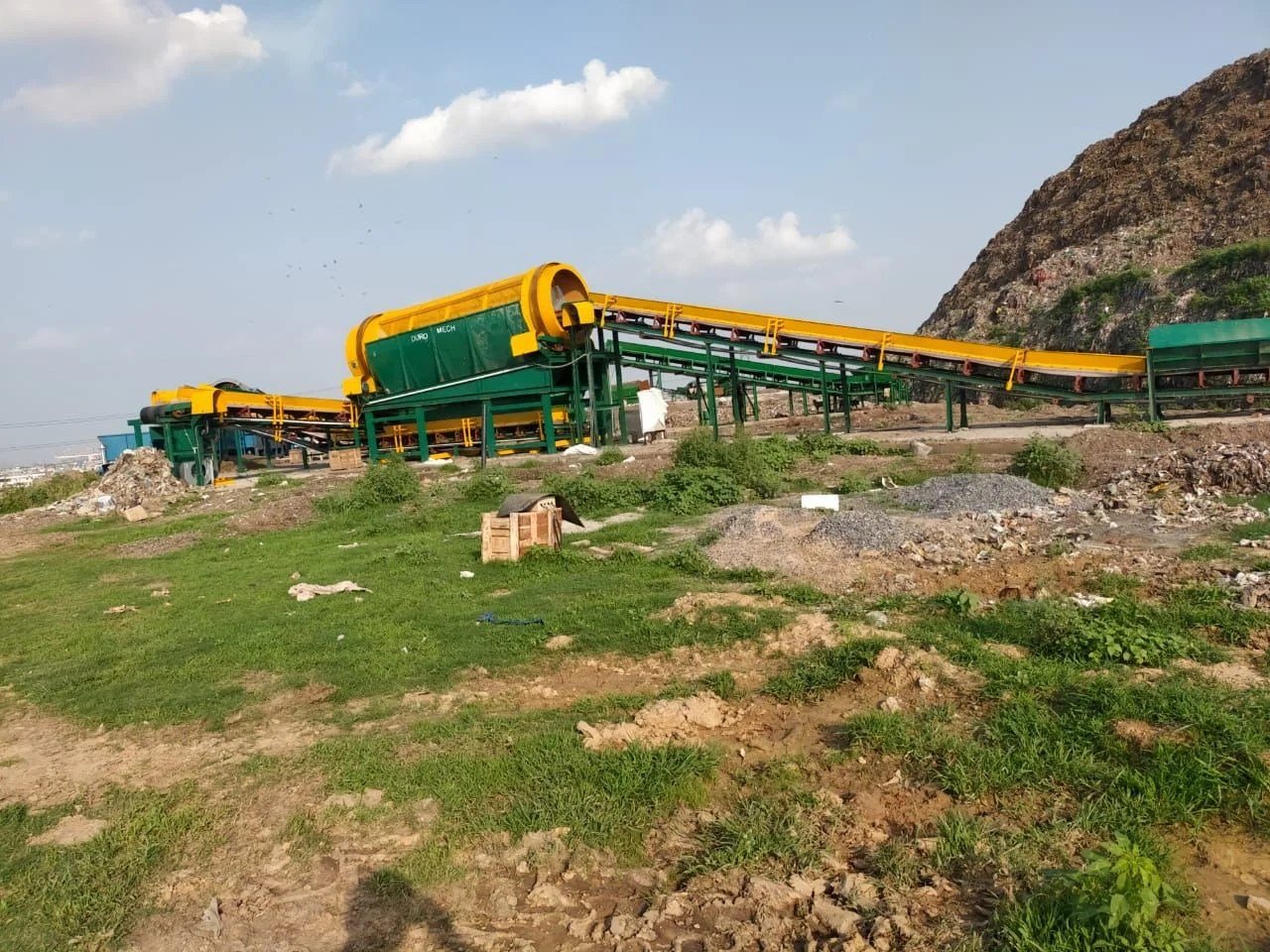 Stationary Trommel Screen - Side View